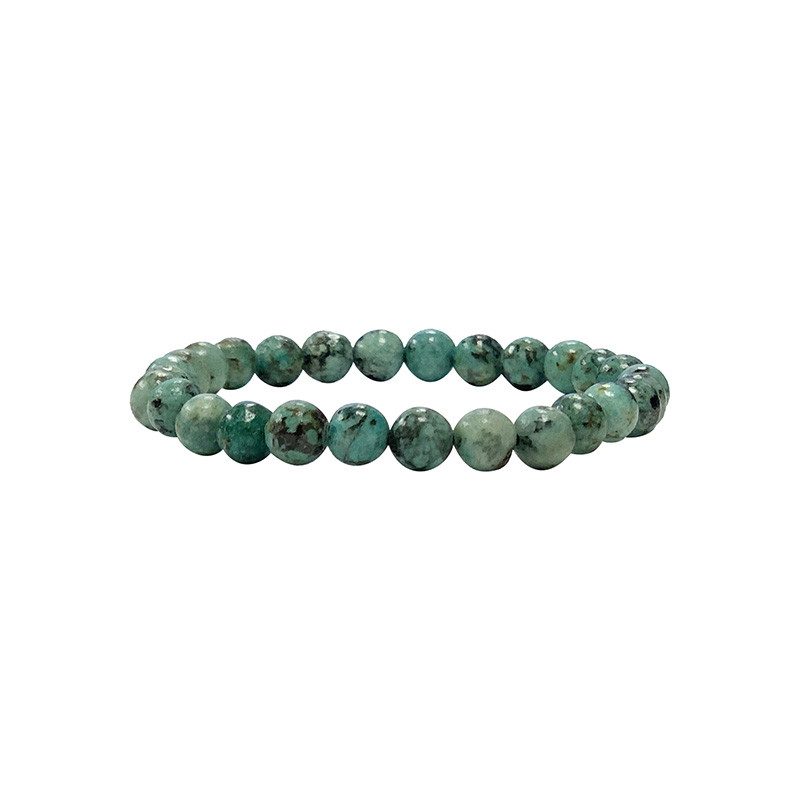 Bracelet Turquoise Africaine (Jaspe) 4,6 ou 8 mm